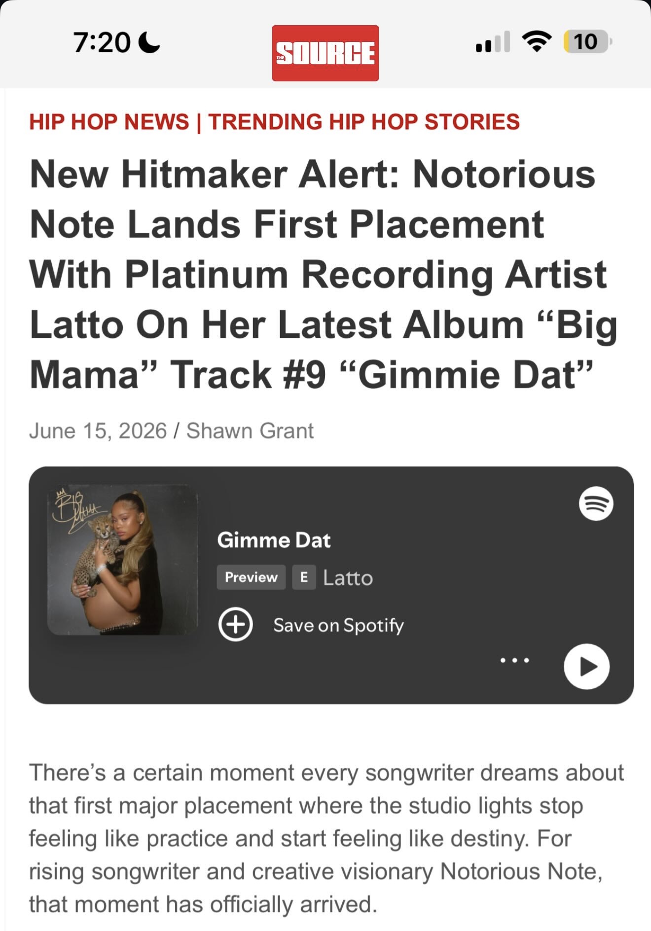 Press feature